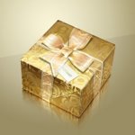 Golden foil gift box from scratch
